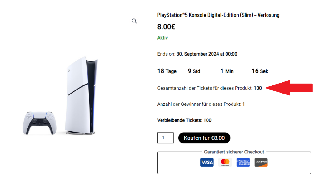 Favlot FAQ – PlayStation mit markierter Gewinnchance. Hohe Gewinnchancen bei Verlosungen auf Favlot.